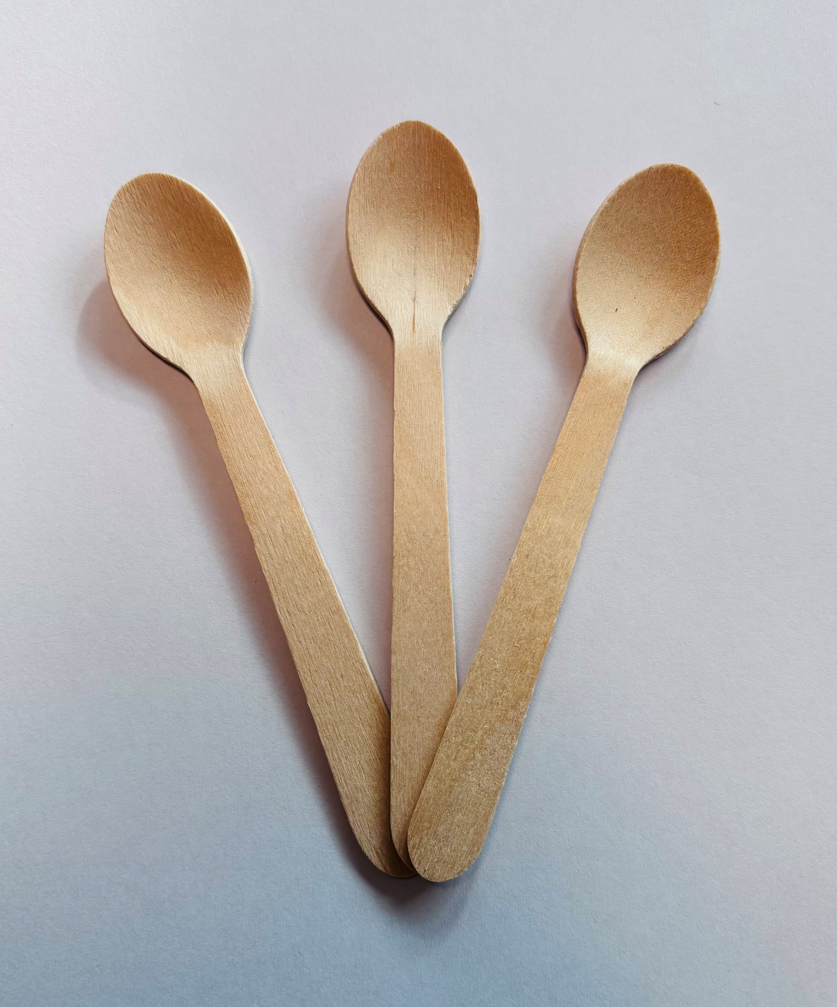 Bild von Eislöffel 11 cm aus Holz gewachst